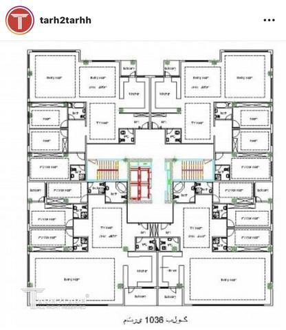 طراحی پلان مسکونی سعادت اباد