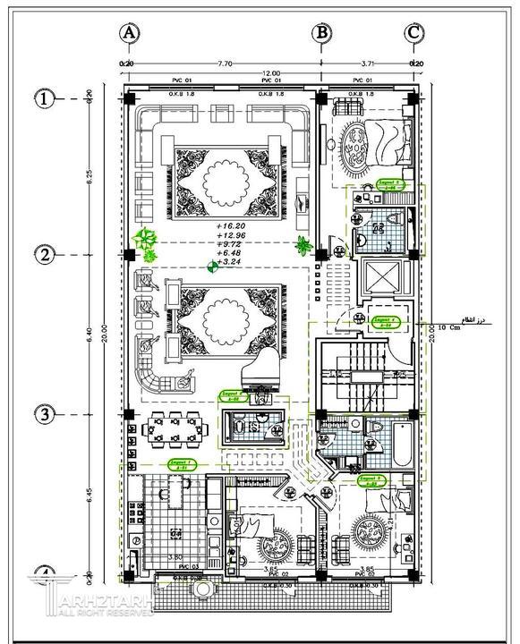 طراحی پلان مسکونی