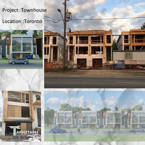 طراحی نما(تاون هاوس) در تورنتو