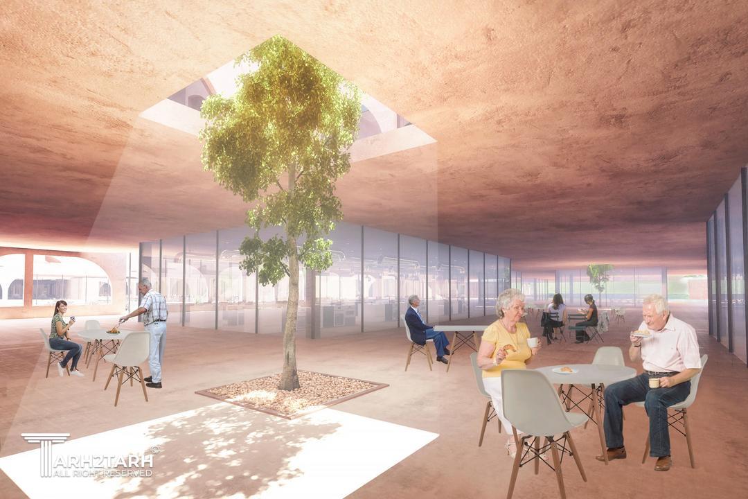 Cafes at the basement