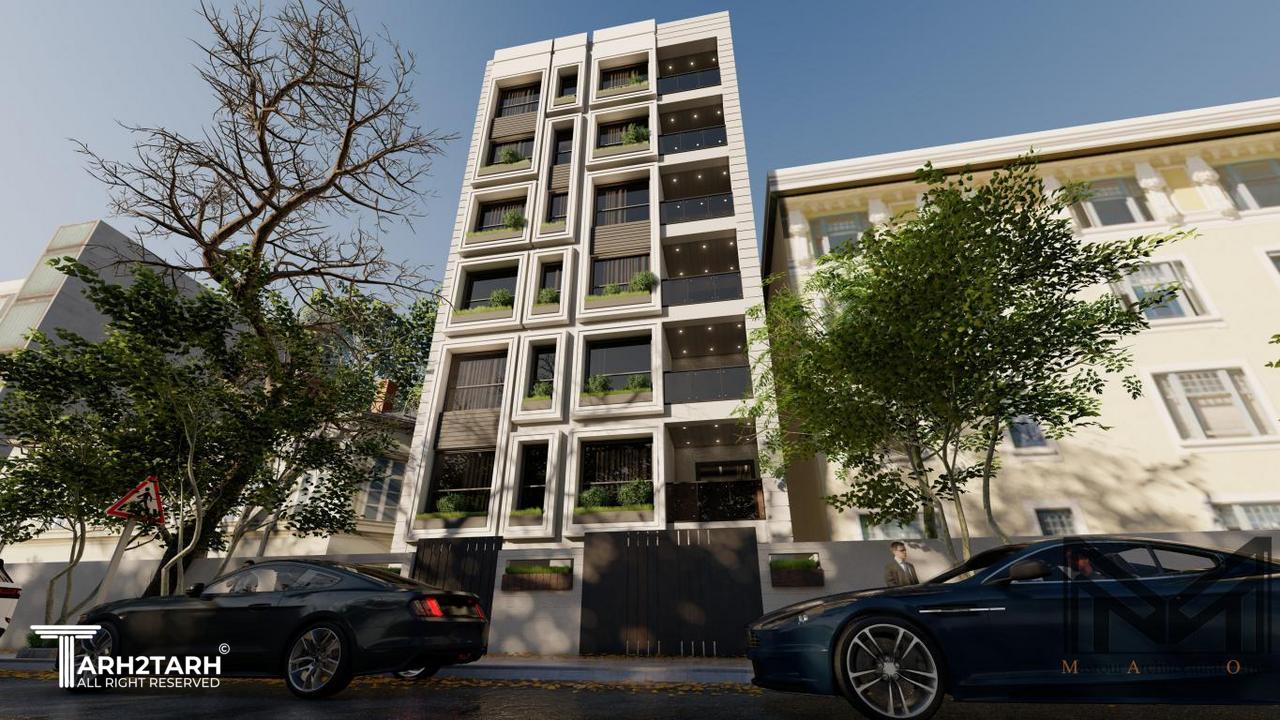 طراحی نما آپارتمان مسکونی