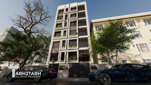 طراحی نما آپارتمان مسکونی