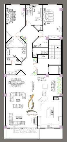 طراحی پلان واحد مسکونی 