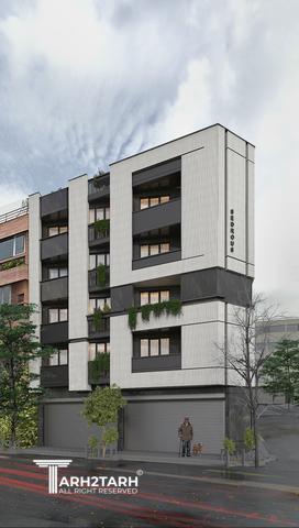 طراحی نما ساختمان مسکونی سدروس
