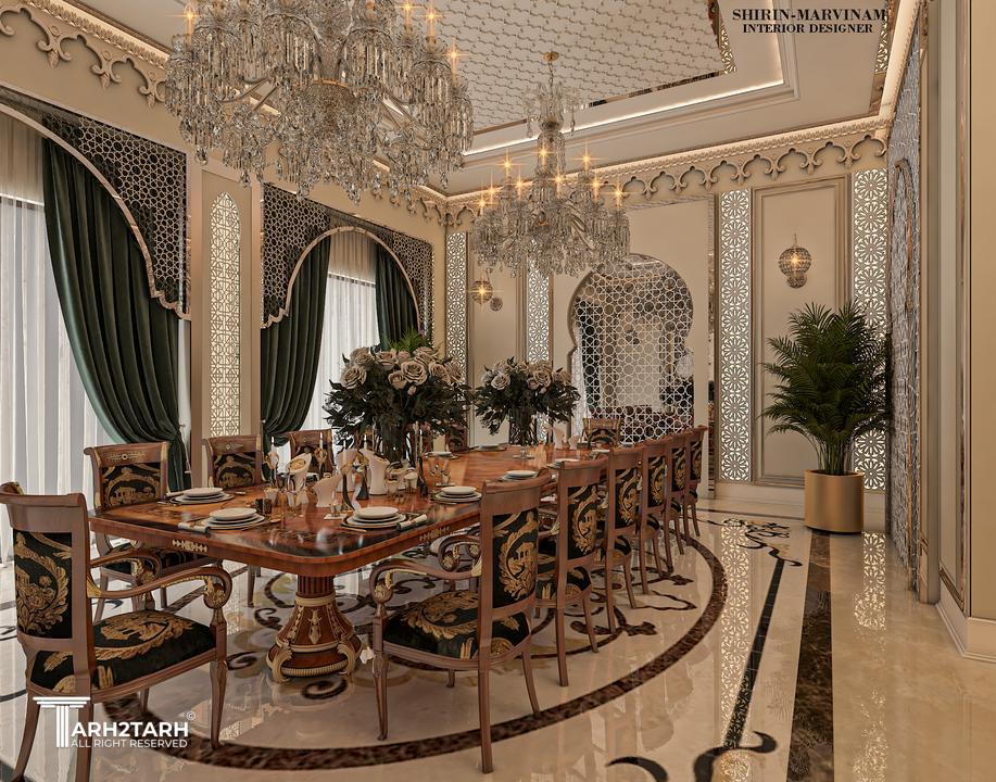 طراحی غذاخوری به سبک مراکشی