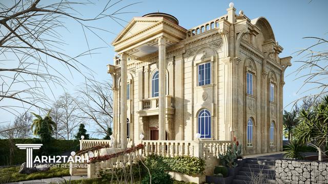 طراحی نما ویلایی دوبلکس