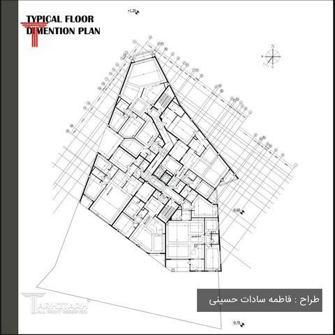 مقام سوم مسابقه طراحی پلان رزیدنت 2 قیطریه