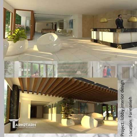 طراحی داخلی لابی در فرمانیه