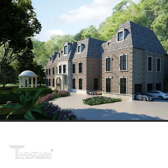 طراحی نمای ویلا در تورنتو