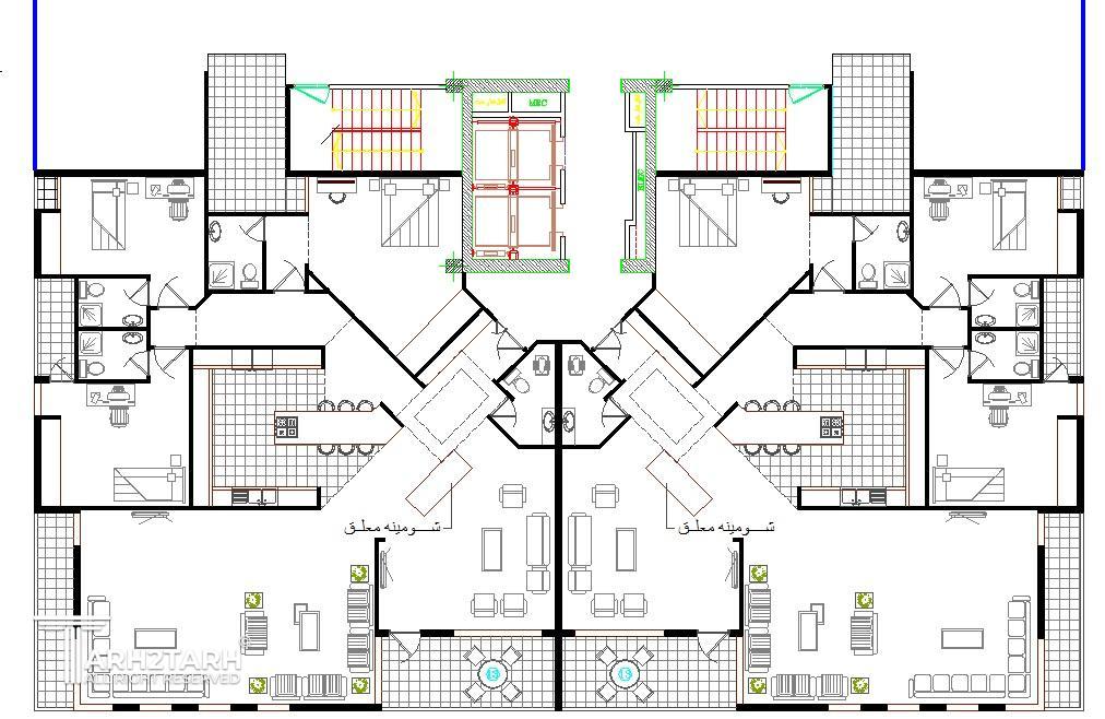 طراحی پلان سعادت آباد