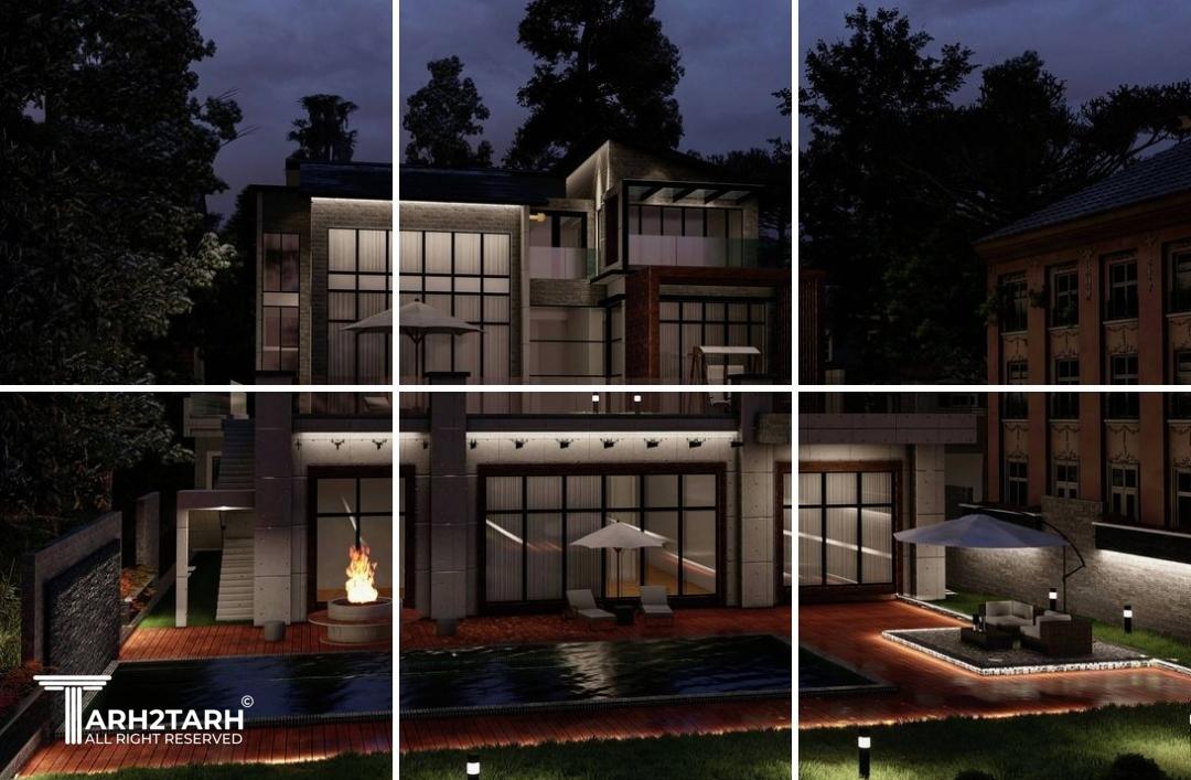 طراحی ویلا متل قو