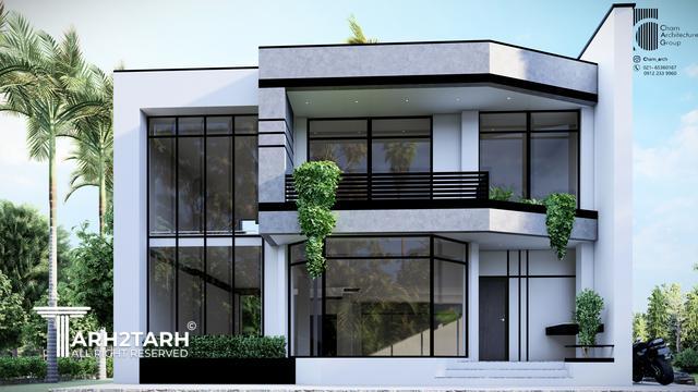 طراحی ویلا و سایت پلان