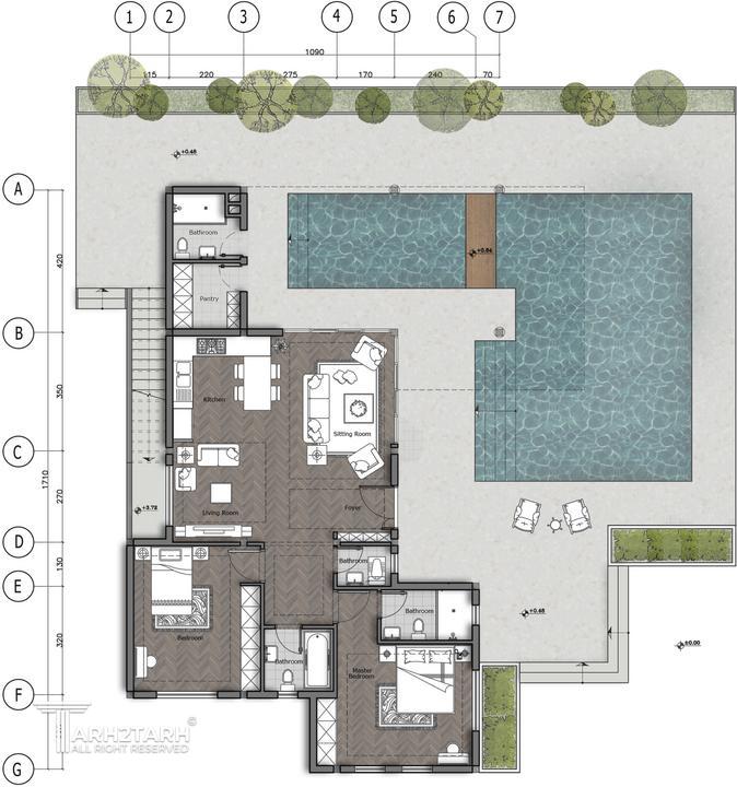 پلان طبقه همکف