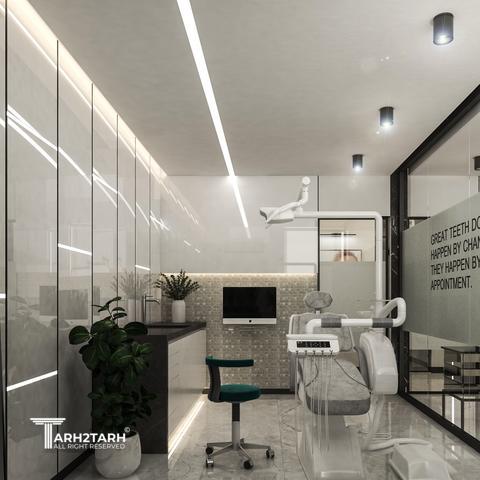طراحی داخلی کلینیک دندان پزشکی گاندی