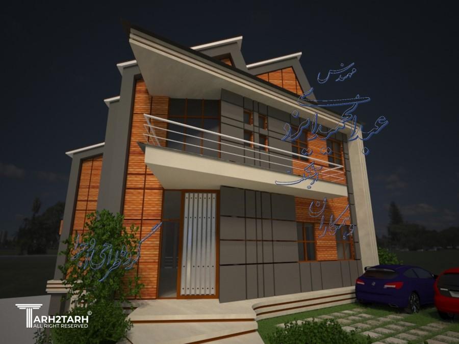 طراحی ویلای چکاد 2