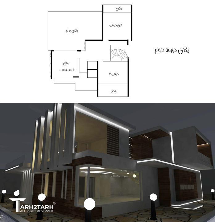 طراحی معمار ویلای دوهزار