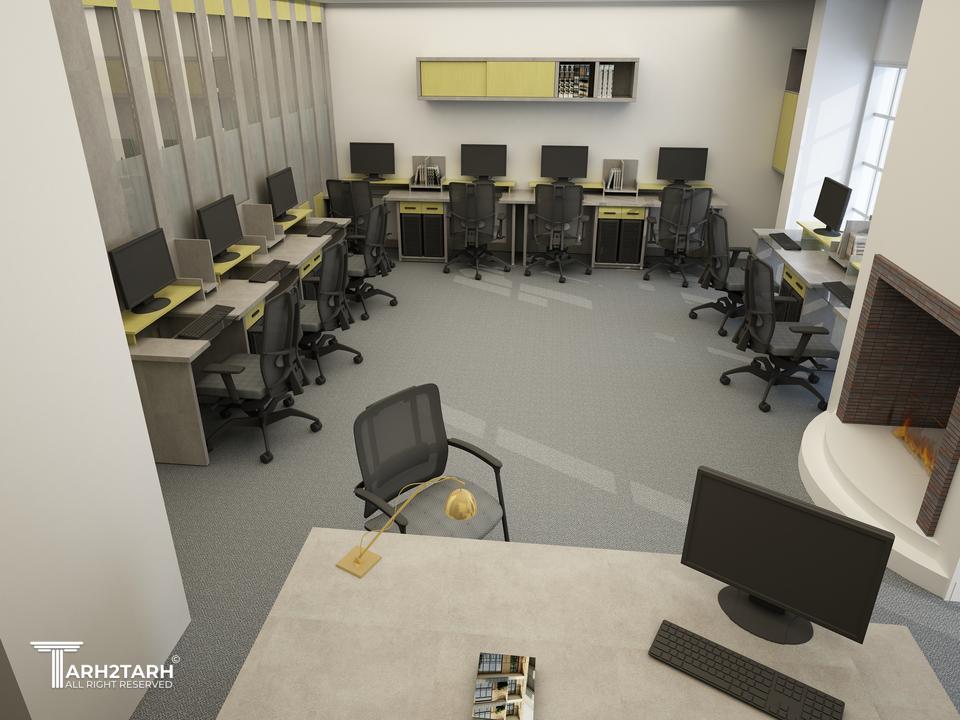 طراحی داخلی واحد اداری
