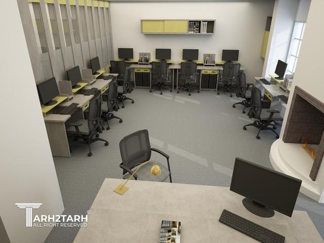 طراحی داخلی واحد اداری