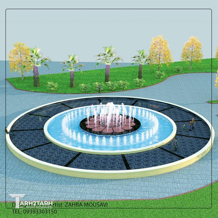 آبنمای سطح خشک-نمای روز