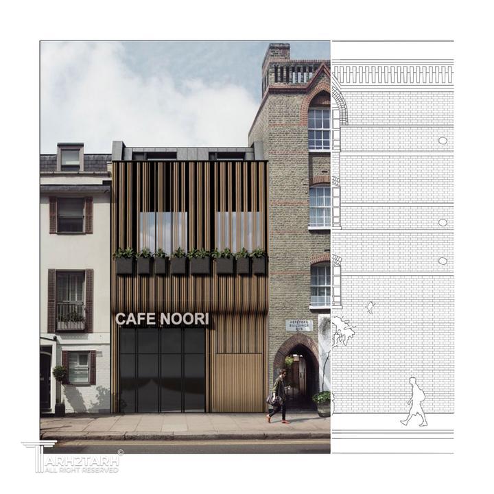 نمای پروژه کافه نان نوری