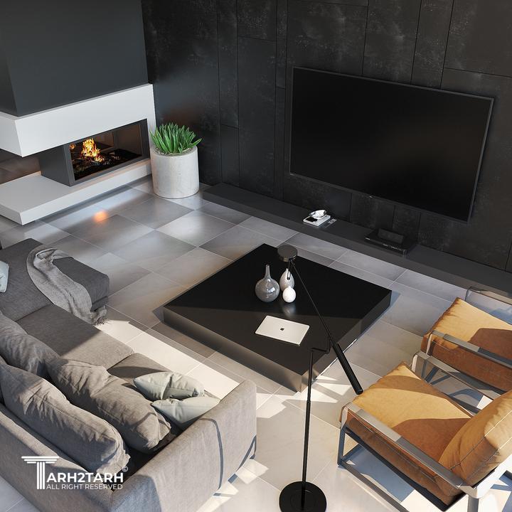 طراحی نشیمن طبقه پنت هاوس