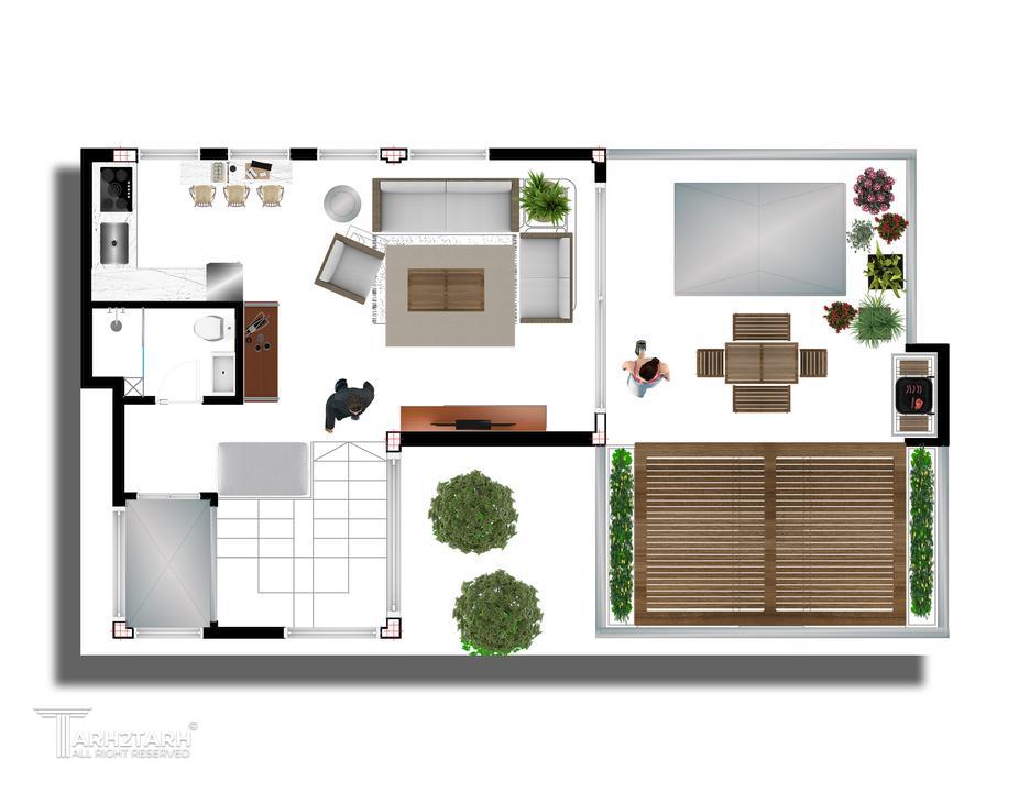 پلان طبقه دوم

