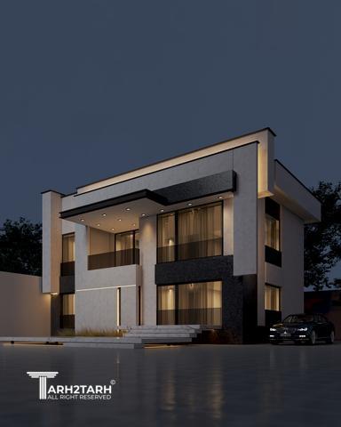 طراحی نما برای ویلای آقای کریمی