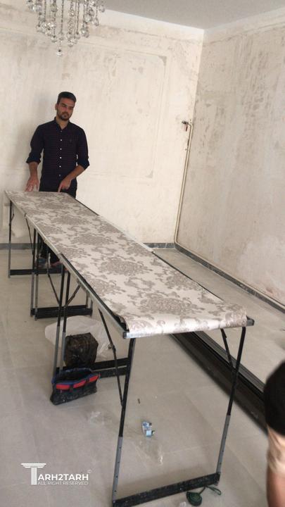 نصب کاغذ دیواری