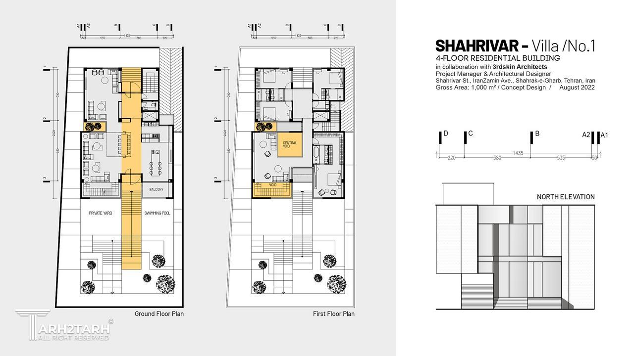 Shahrivar - Villa No.1 - Floors Plan 01 
