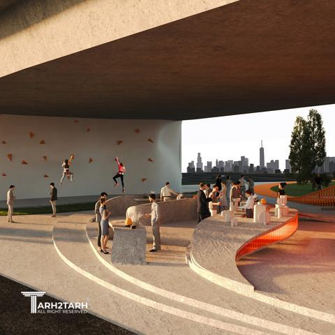 طراحی فضای پسماند شهری(پل احسان شیراز)