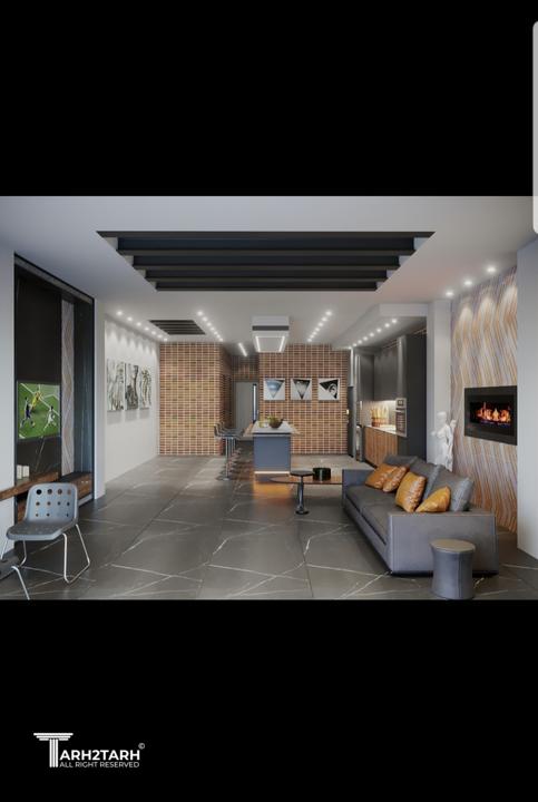 فضای خام مسکونی و تصویری از اتمام طراحی داخلی