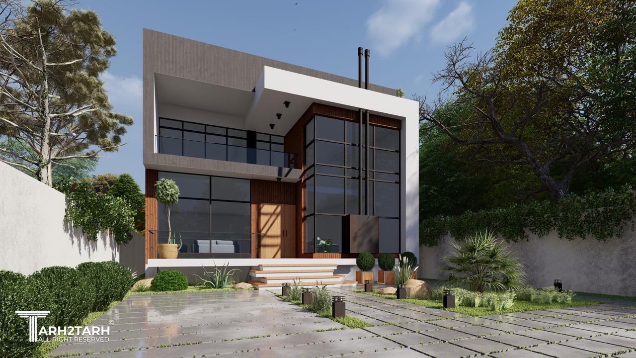 طراحی نمای ویلا