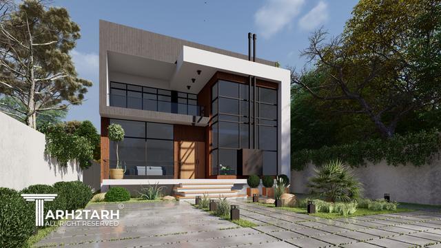 طراحی نمای ویلا