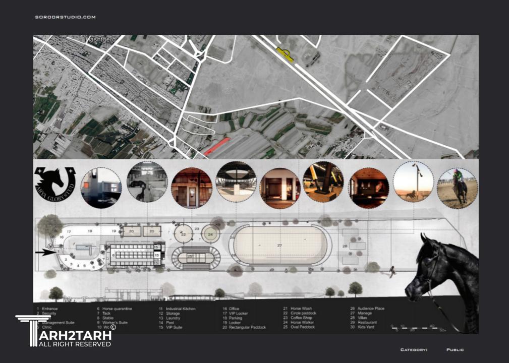 طراحی مجموعه سوارکاری در هشتگرد