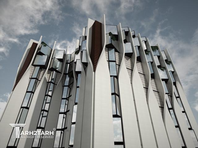 طراحی نمای هتل 