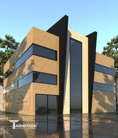 طراحی نمای ساختمان اداری