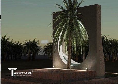 طراحی المان ورودی شهر سرگز احمدی