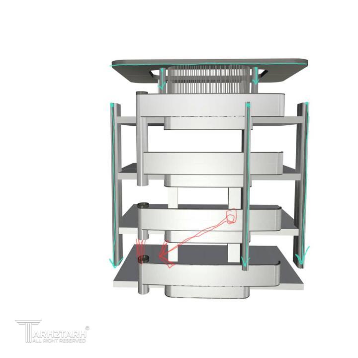 نمای شماره یک پروژه سرو ناز ( نمای شمالی)