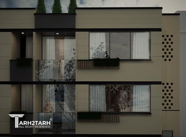 طراحی نما و پلان مجموعه 60 واحدی عظیمیه کرج