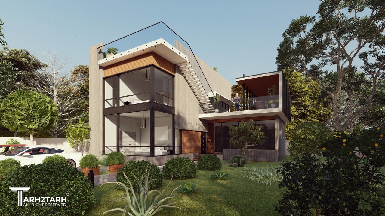 طراحی ویلا دوبلکس شهرک گرینلند