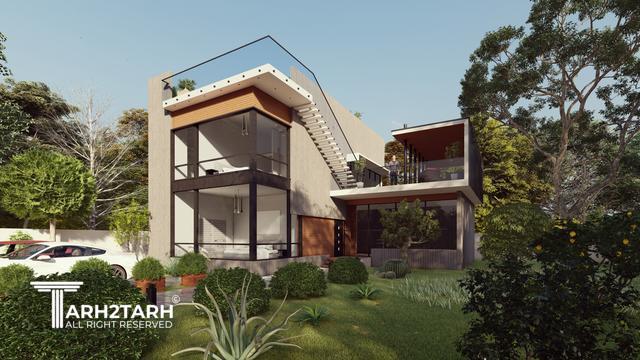 طراحی ویلا دوبلکس شهرک گرینلند