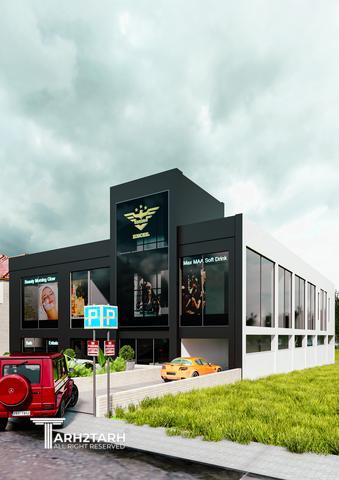 پروژه طراحی نمای مرکز خرید 