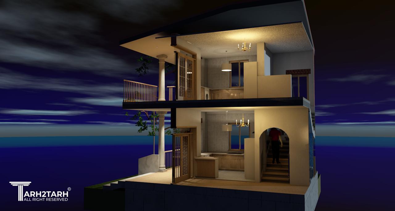 طراحی خانه باغ 