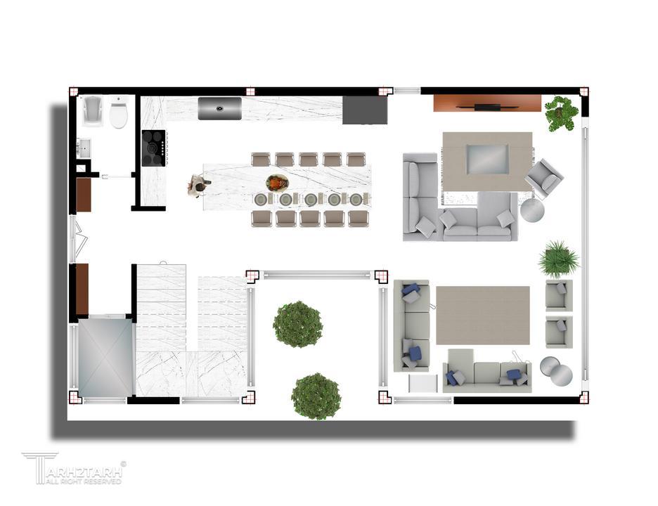 پلان طبقه همکف

