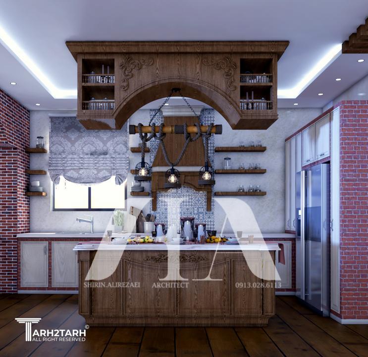 طراحی آشپزخانه کلاسیک