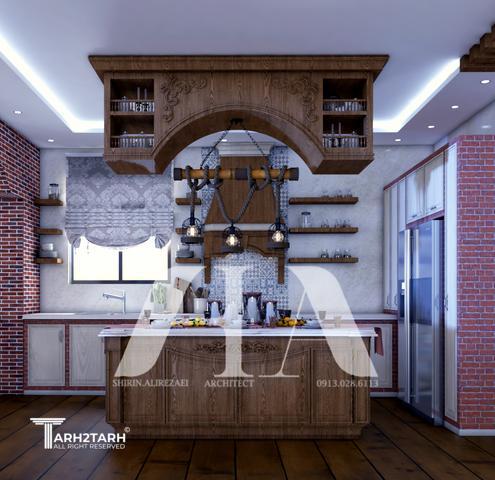 طراحی آشپزخانه کلاسیک