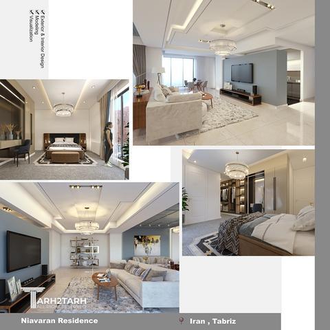 طراحی داخلی ساختمان مسکونی نیاوران