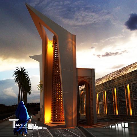  طراحی المان و محوطه شهرکنارتخته استان فارس