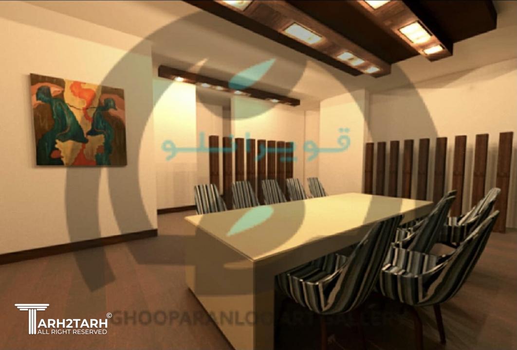 رنگ و متریال پیشنهادی و طرح سقف کاذب مورد نظر طراح سبک مورد نظر مینیمال.تابلو دیوارکوب آبستره مخصوص این ویلا طراحی شده است.