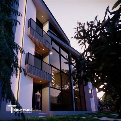 طراحی نمای مدرن ویلای کرج